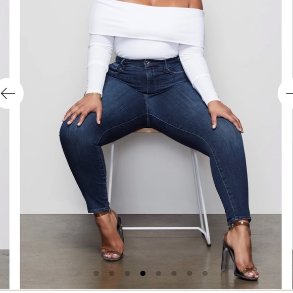 NWT Good American High Waist Good Legs Crop ean - Picture 5 of 6